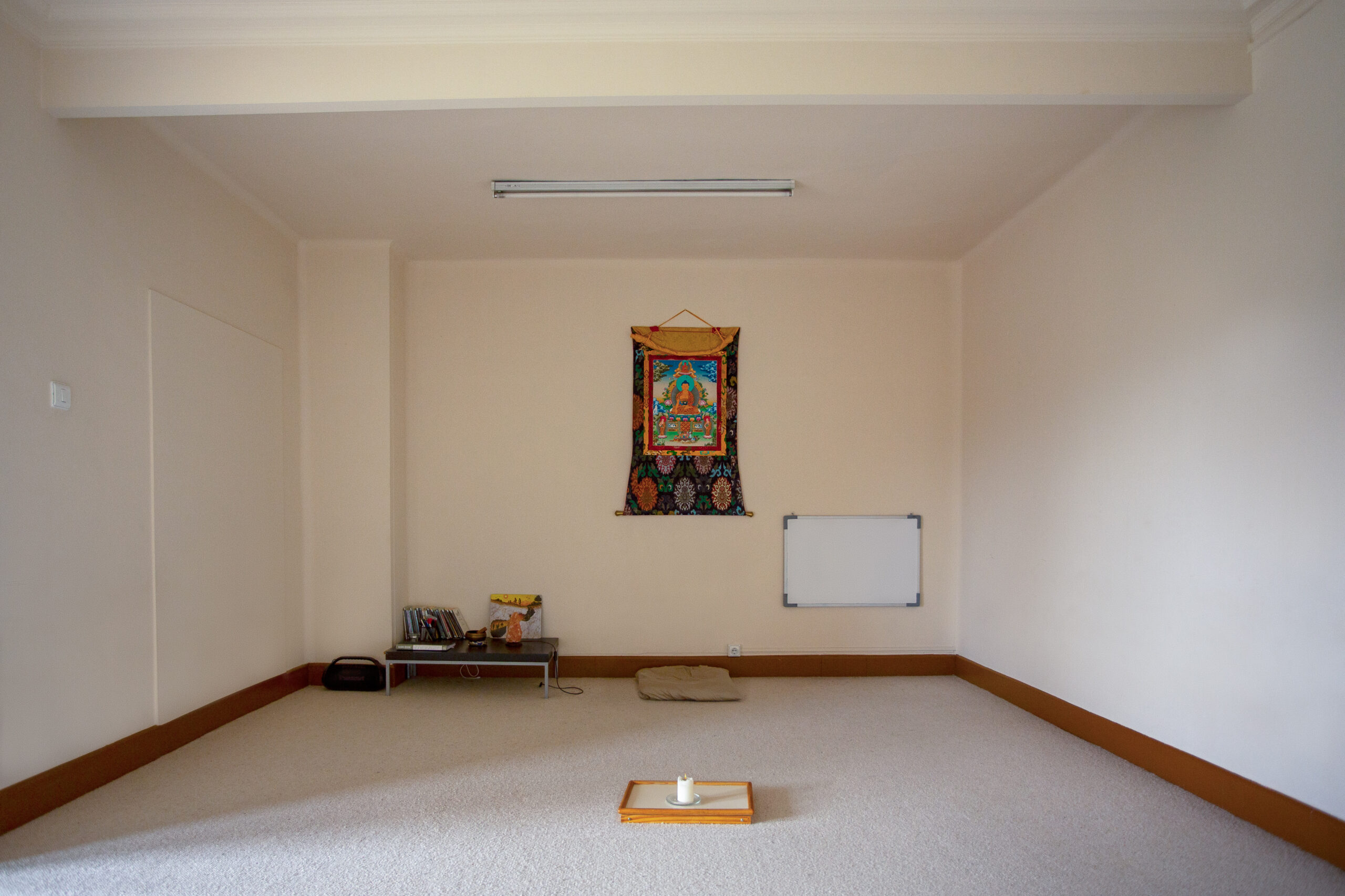 La sala de meditació del Centre a Vic