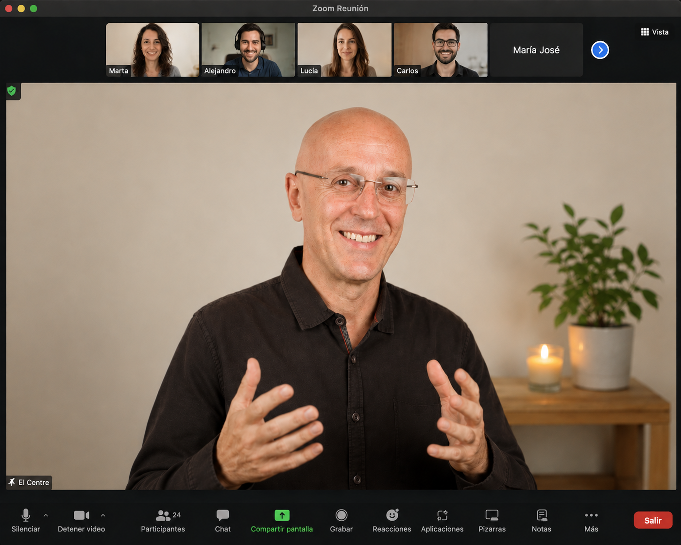 Sesión online de Vuelta a Casa conducida por Sergi Pérez por videollamada